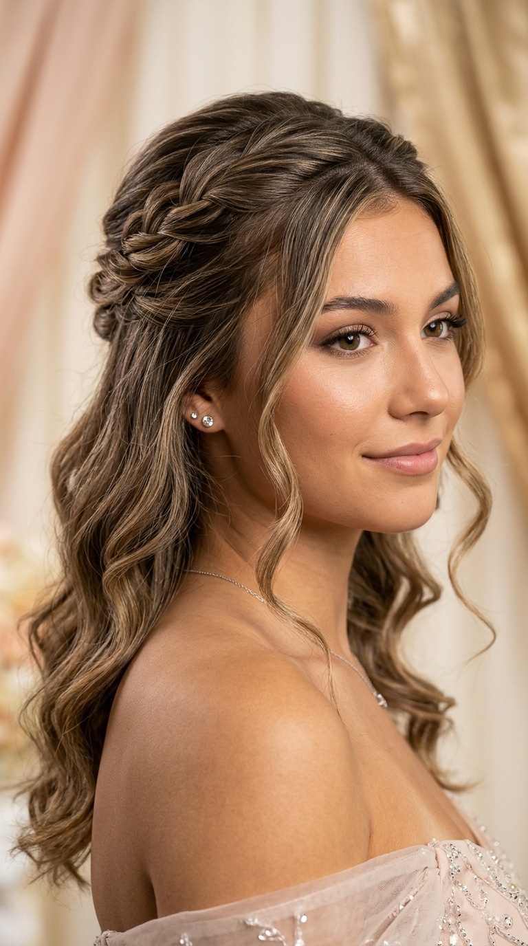 Twisted Half-Up Style