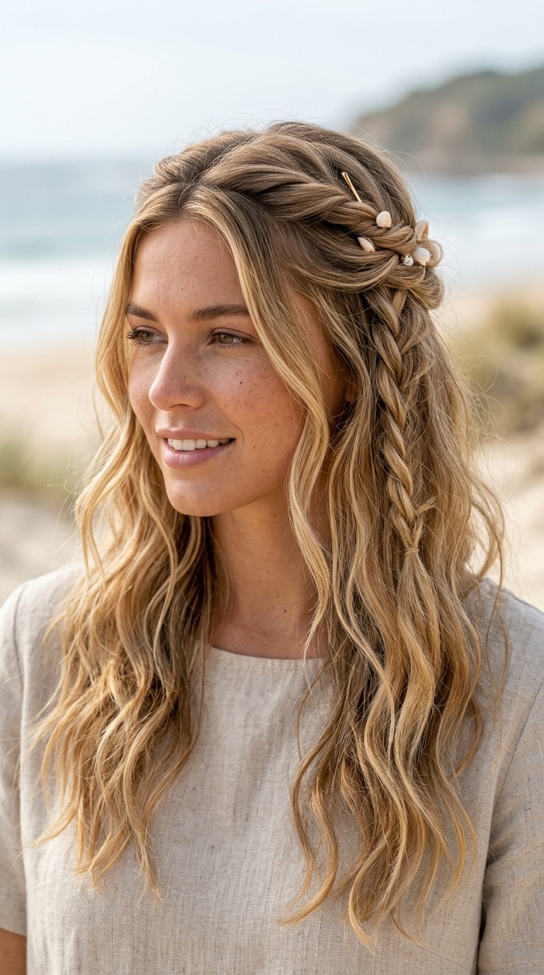 Twisted Half-Up Style