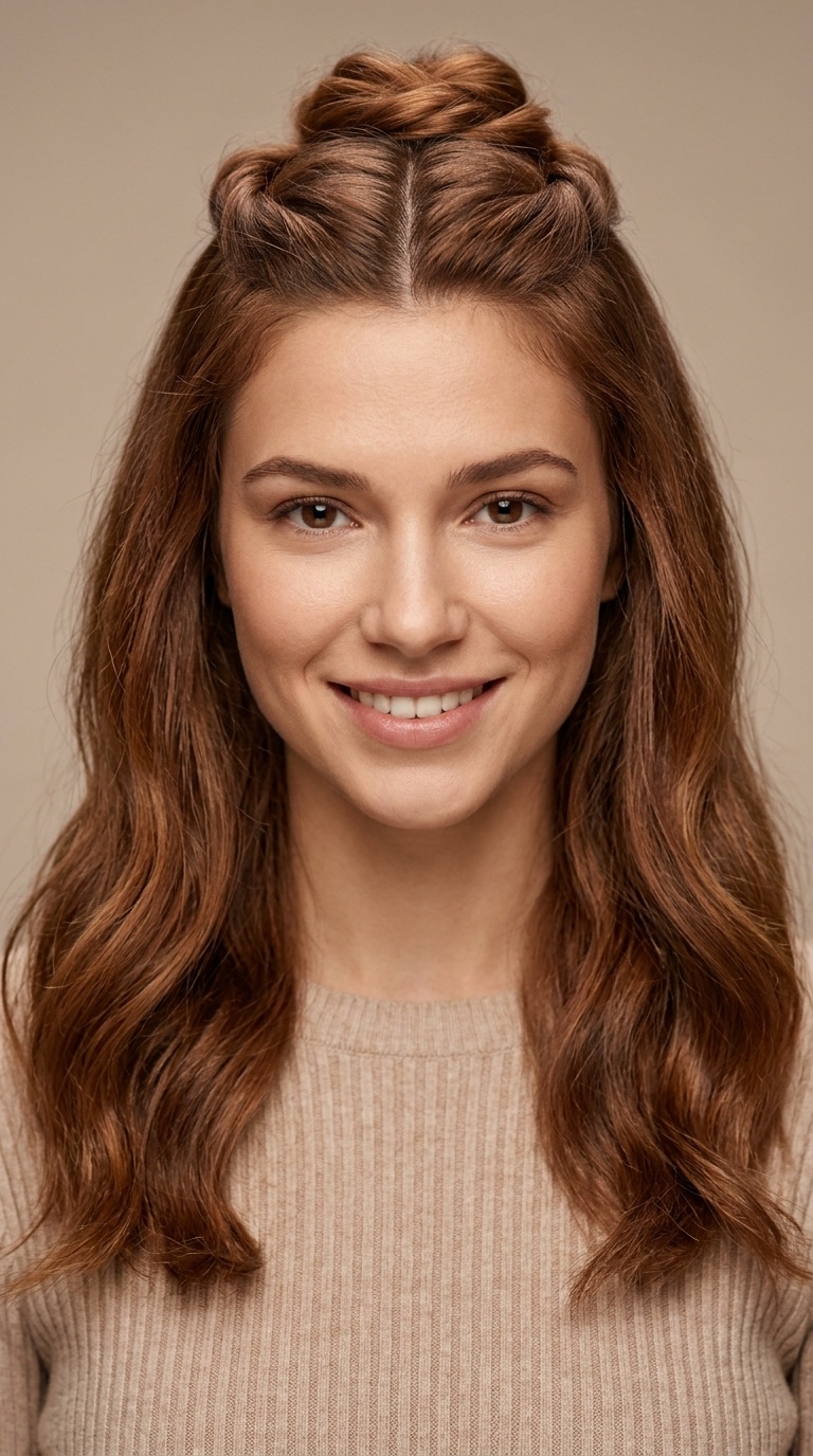 Twisted Half-Up Style
