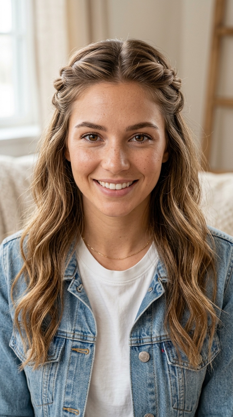 Twisted Half-Up Style