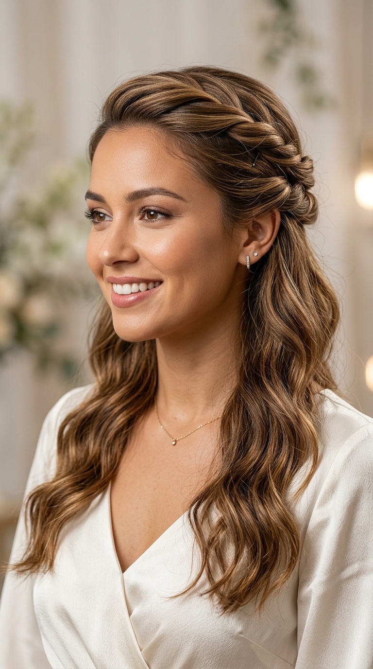 Twisted Half-Up Style