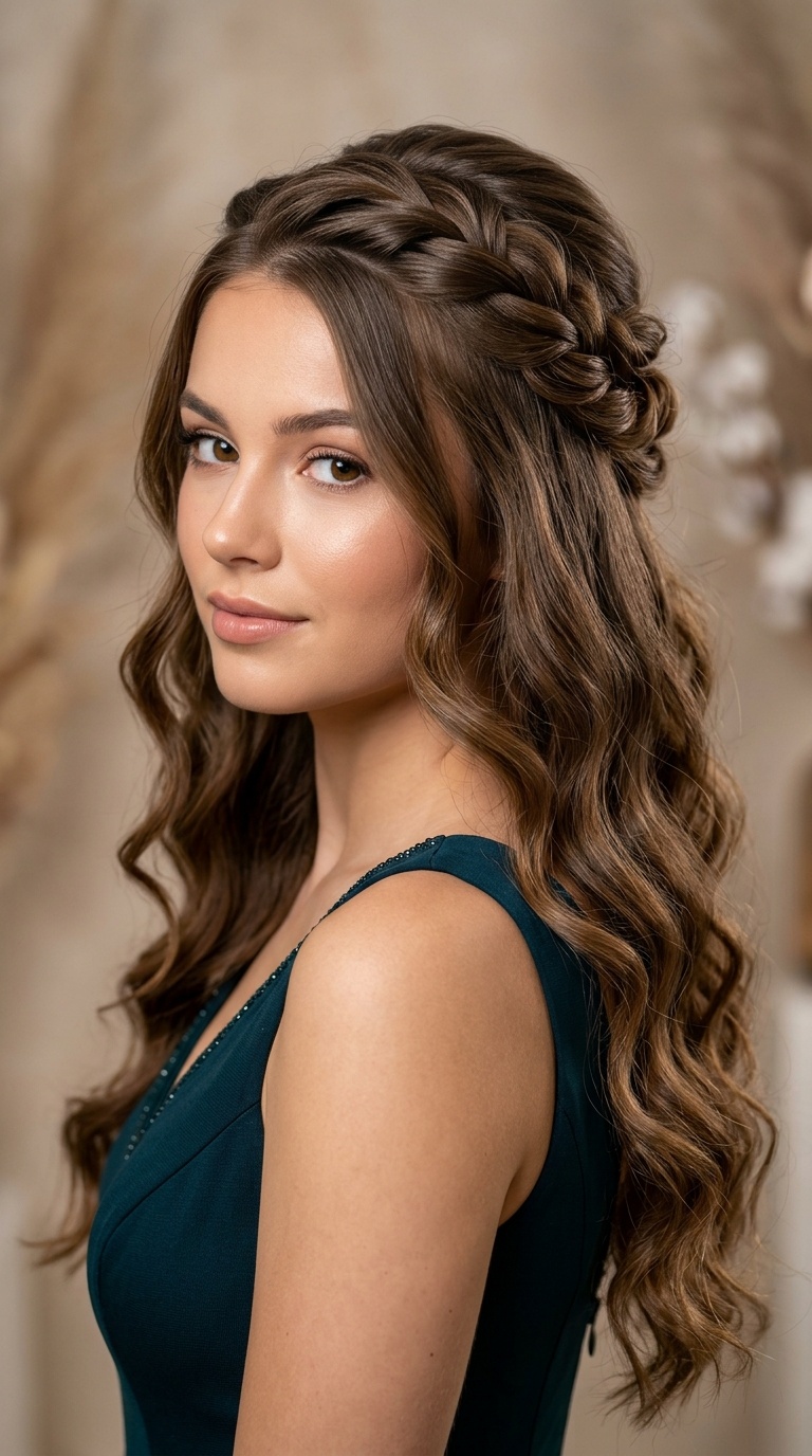 Twisted Half-Up Style