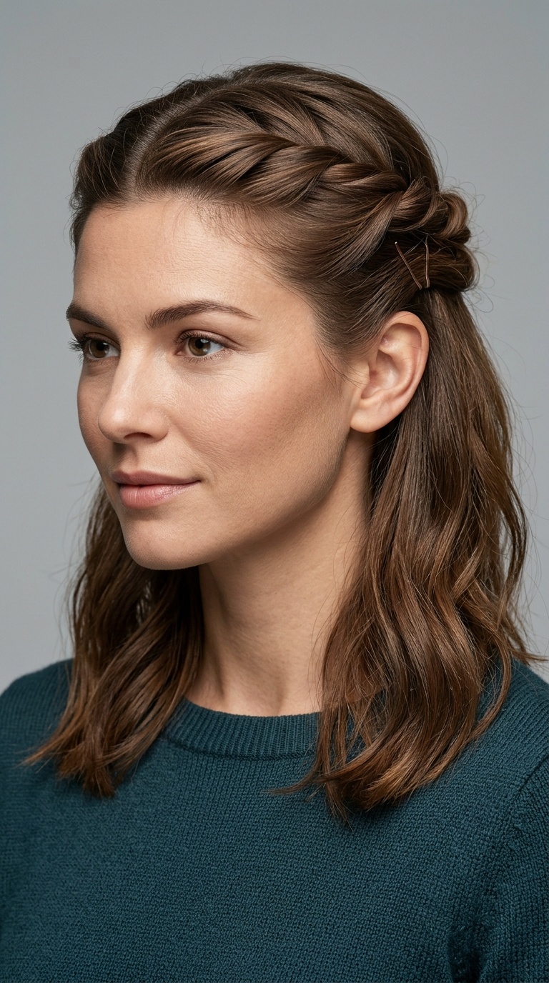 Twisted Half-Up Style