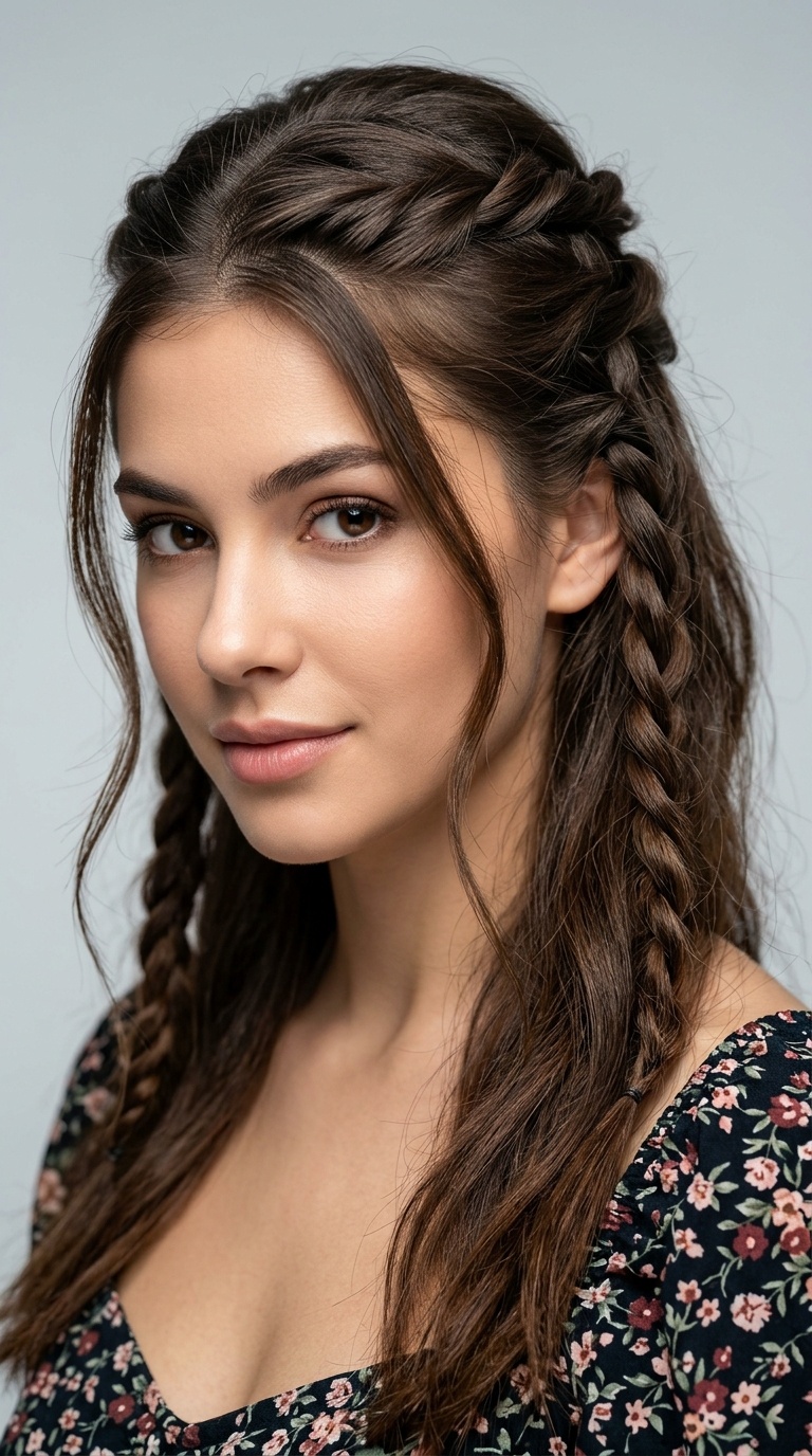 Twisted Half-Up Style