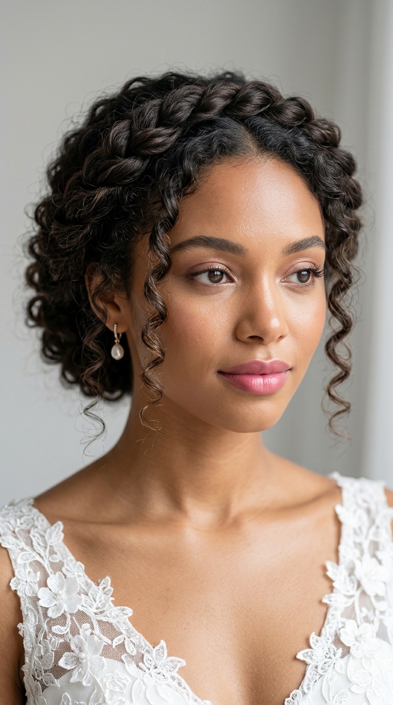 Twisted Halo Hairstyle