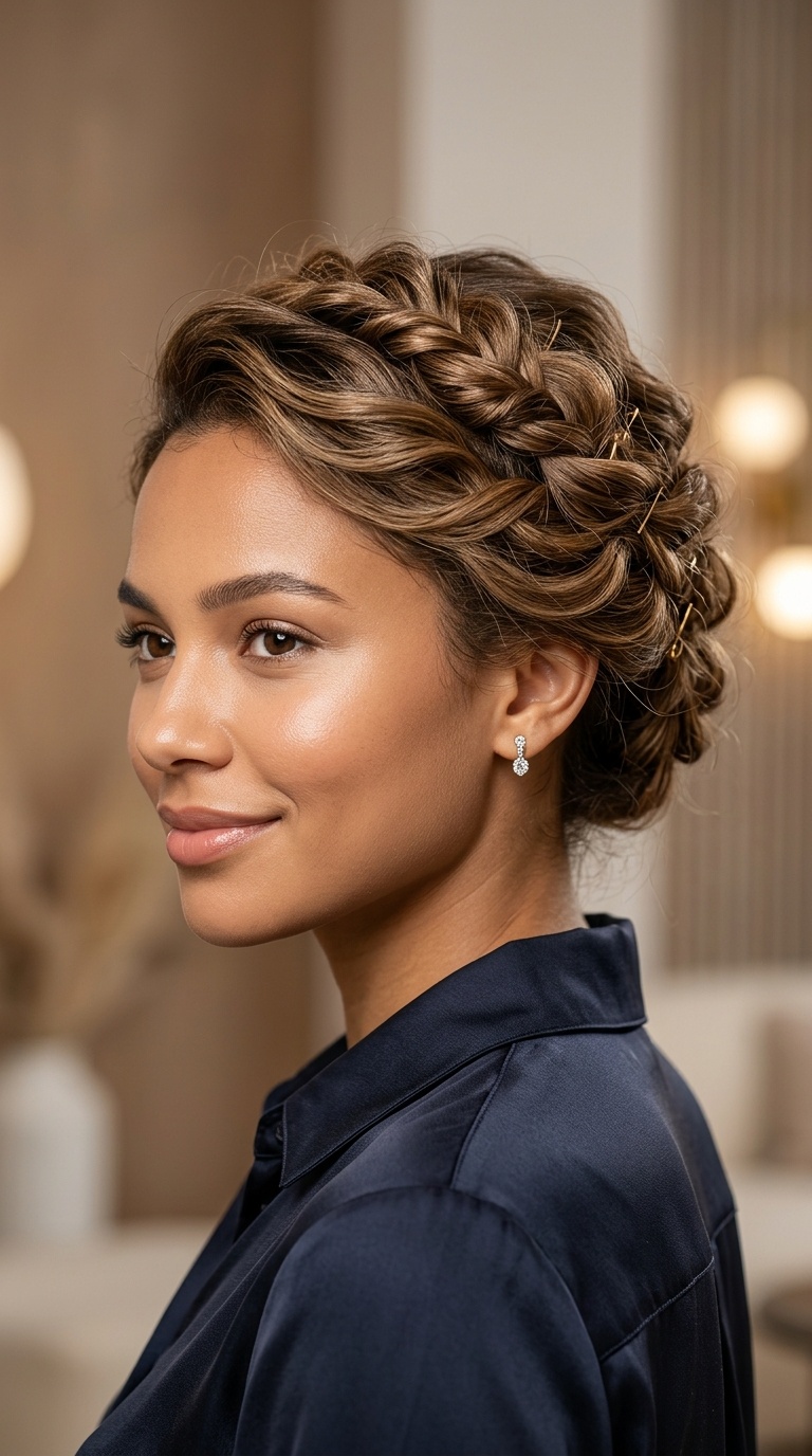 Twisted Halo Updo