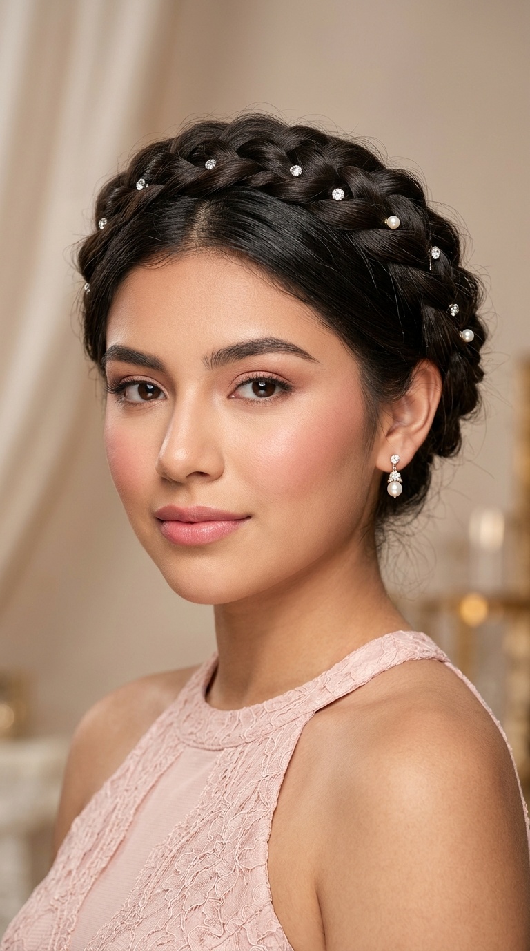Twisted Halo Updo