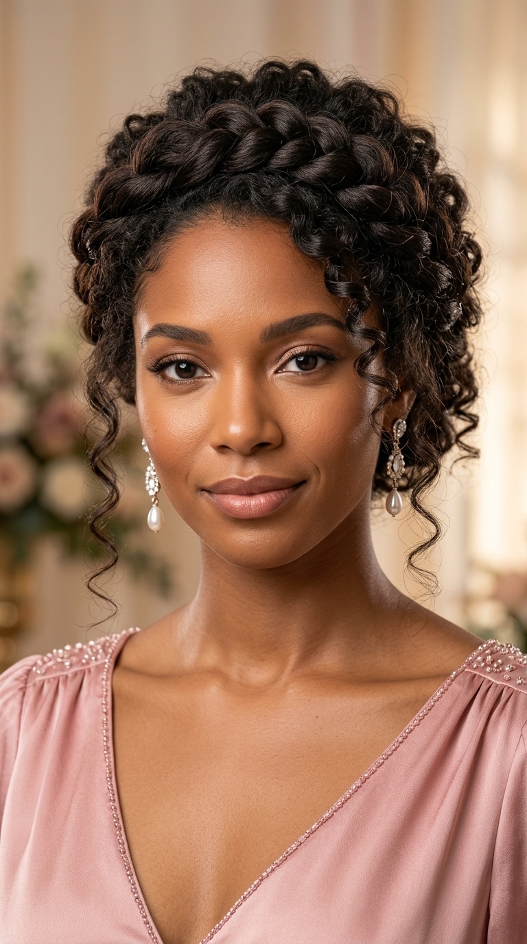Twisted Halo with Curls