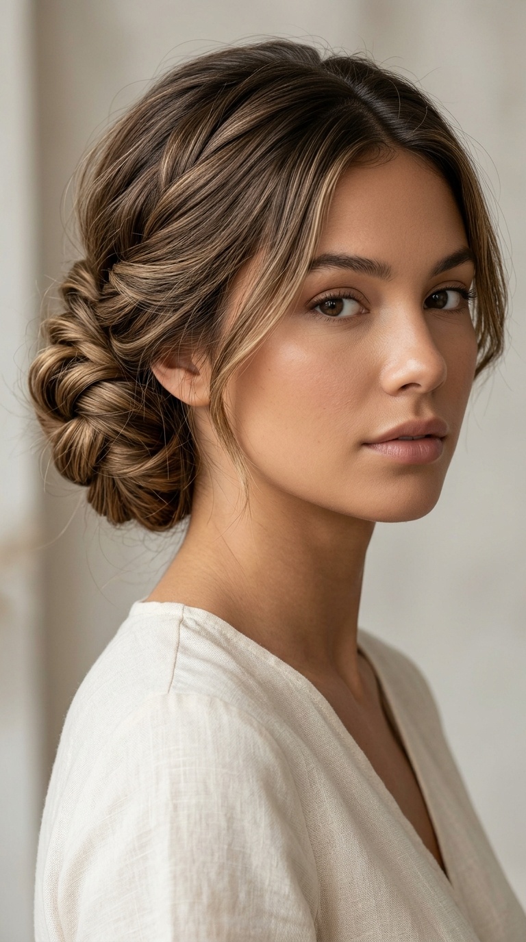 Twisted Low Bun