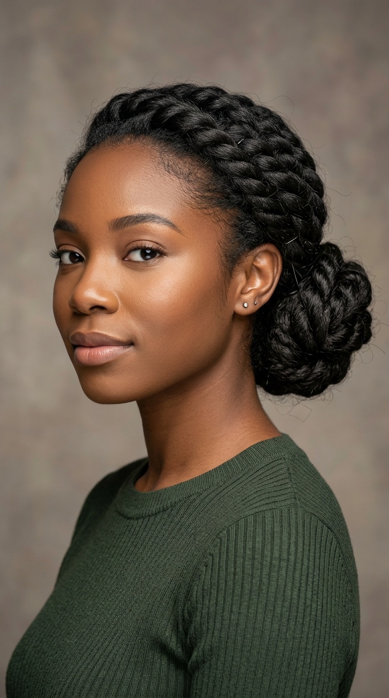 Twisted Low Bun