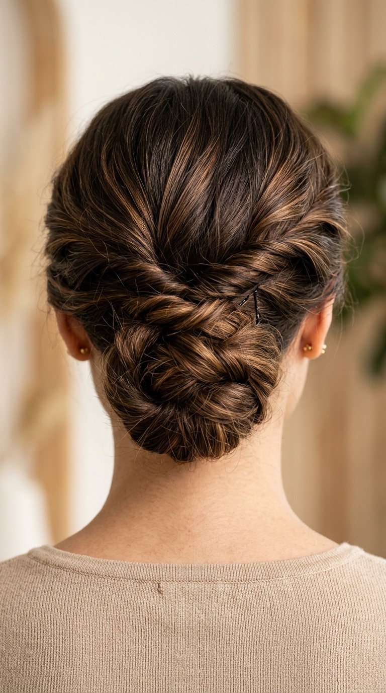 Twisted Low Bun