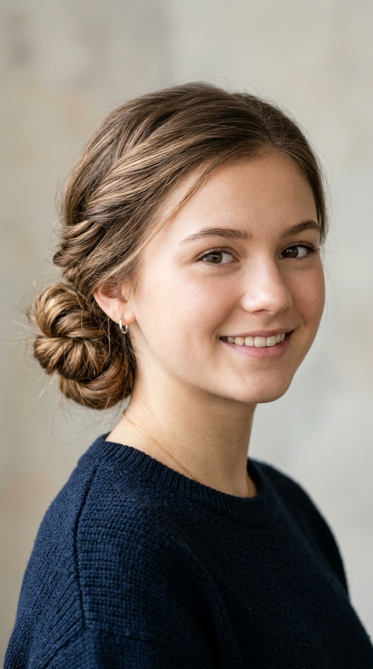Twisted Low Bun
