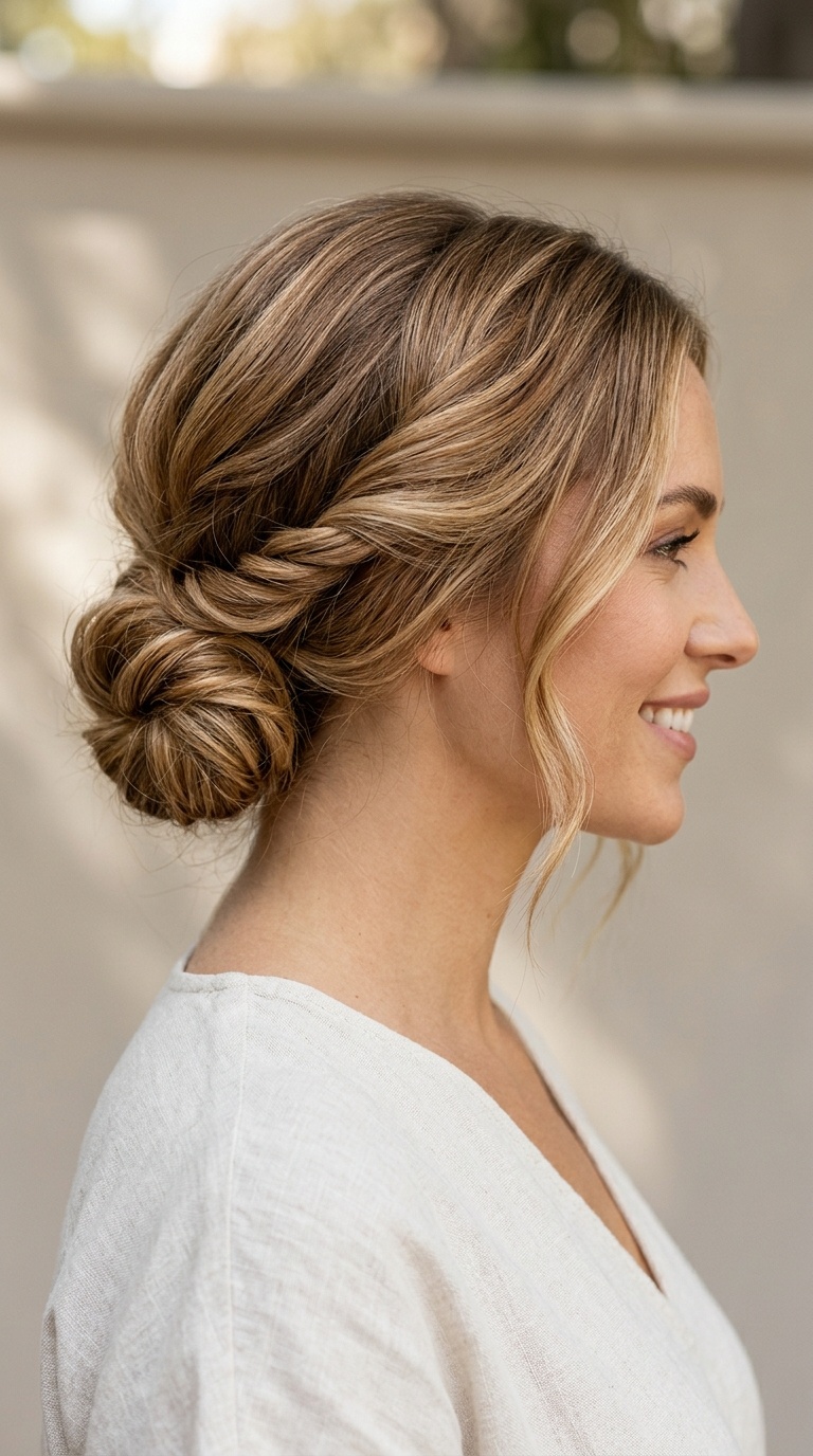 Twisted Low Bun