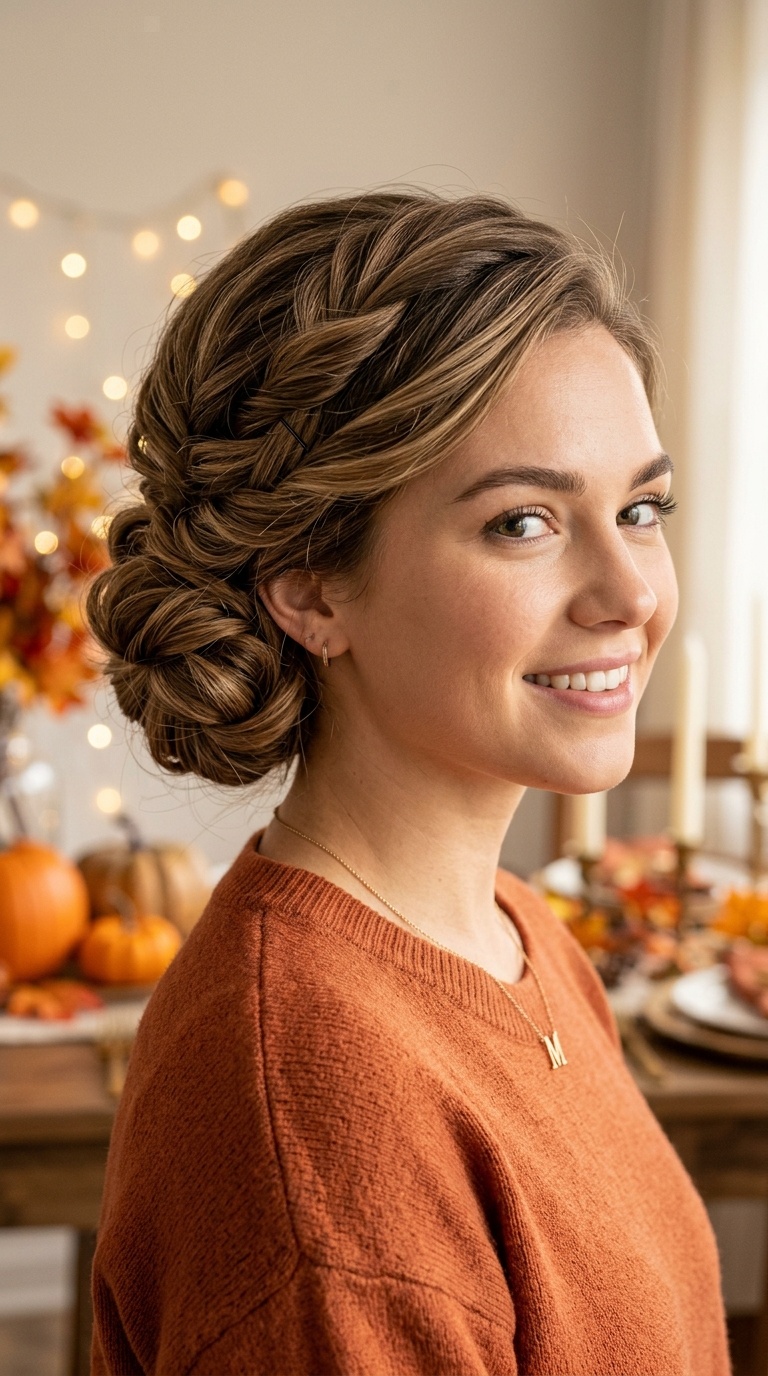 Twisted Low Bun (Faux)