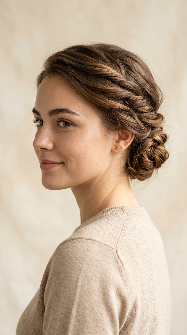 Twisted Low Chignon