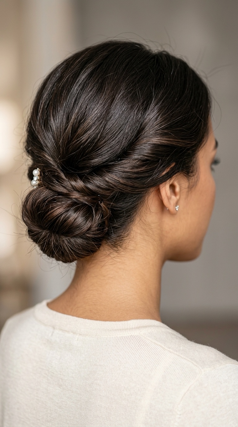 Twisted Low Chignon