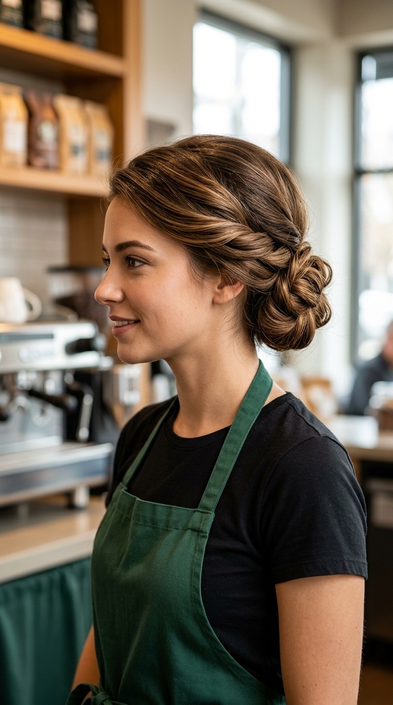 Twisted Low Chignon