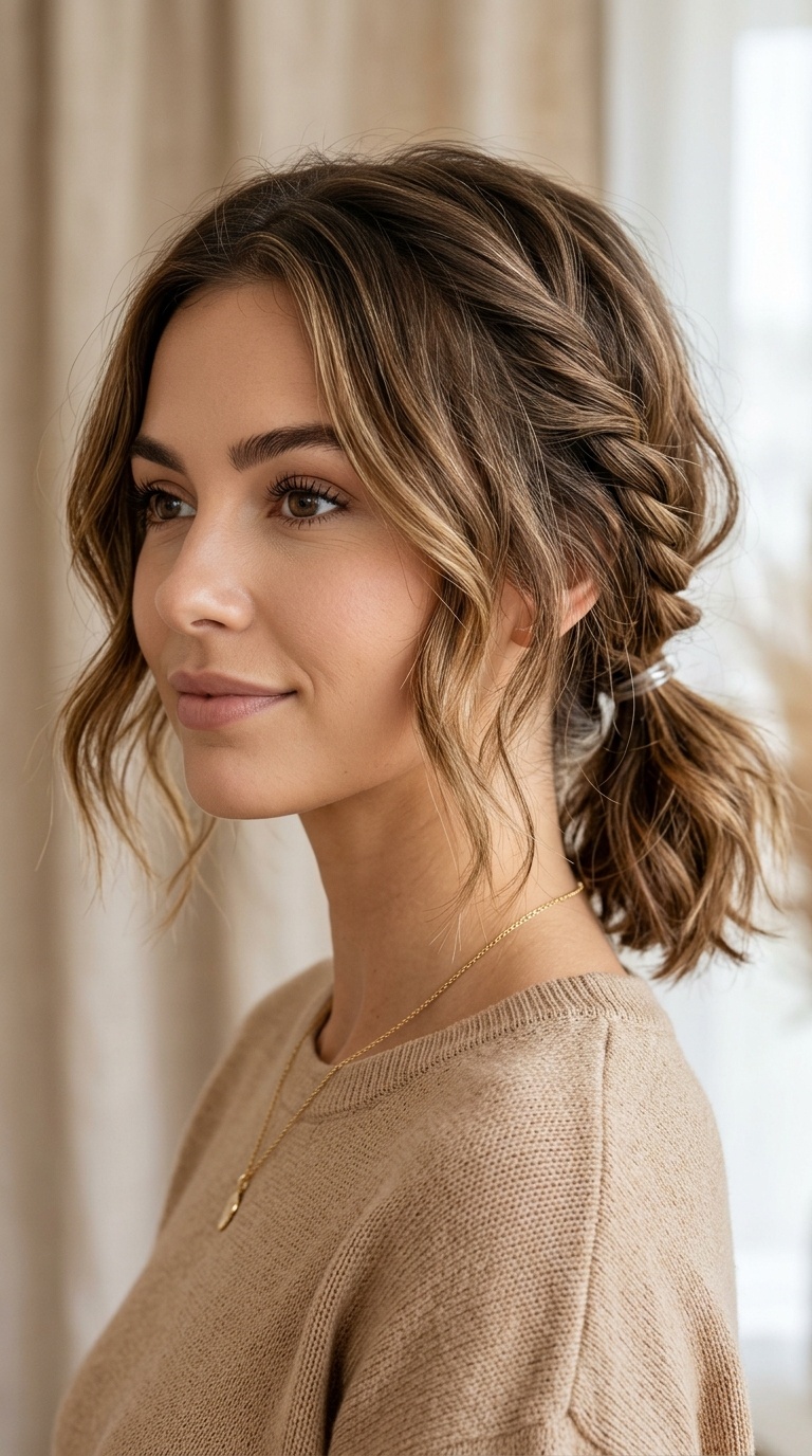Twisted Low Pony (Short Hair Edition)