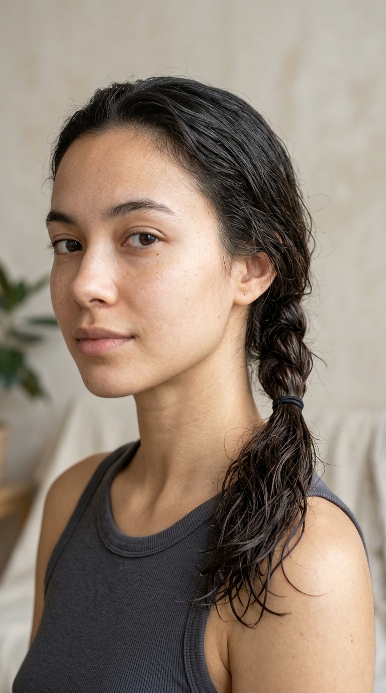 Twisted Low Ponytail