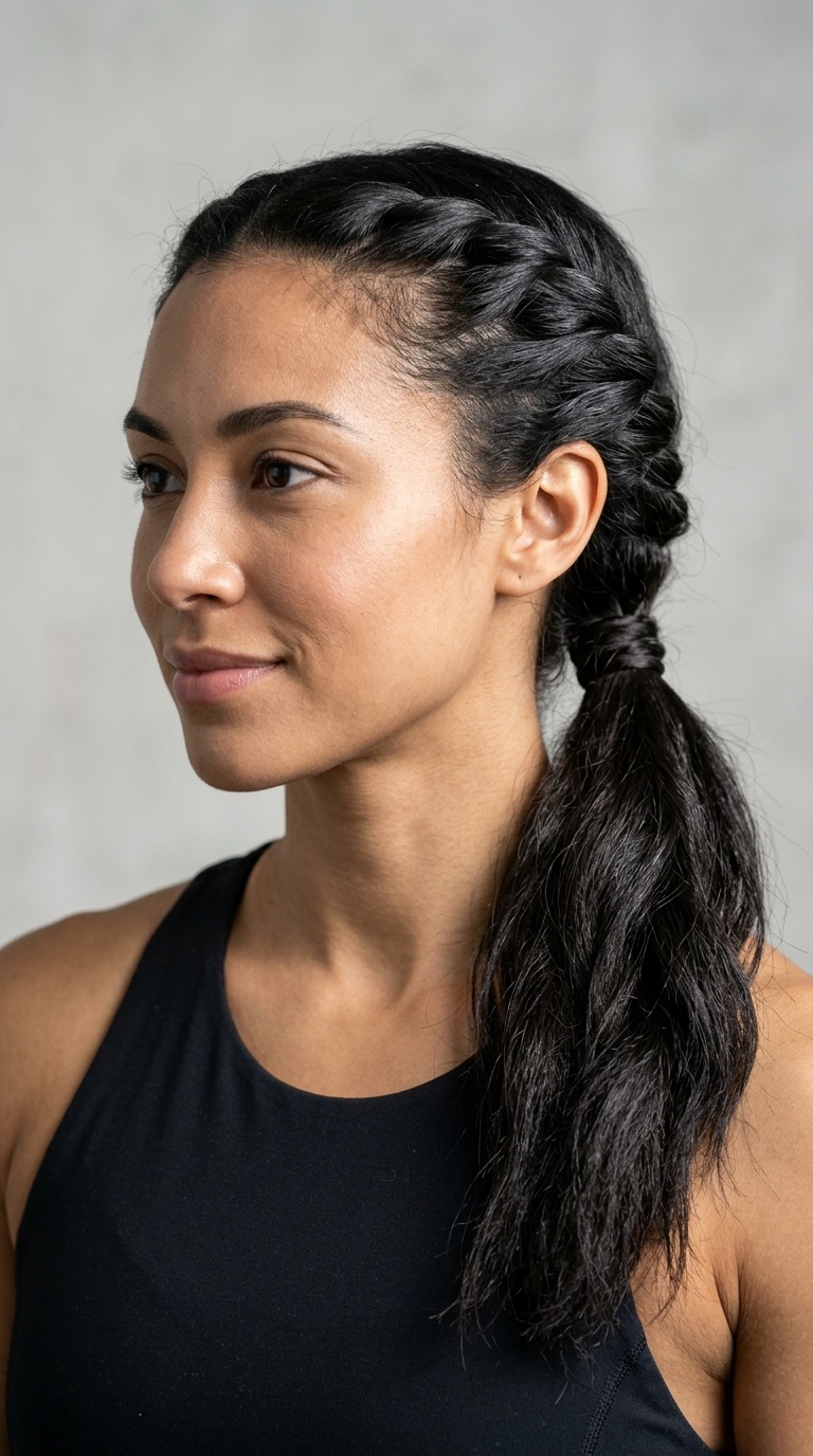 Twisted Low Ponytail