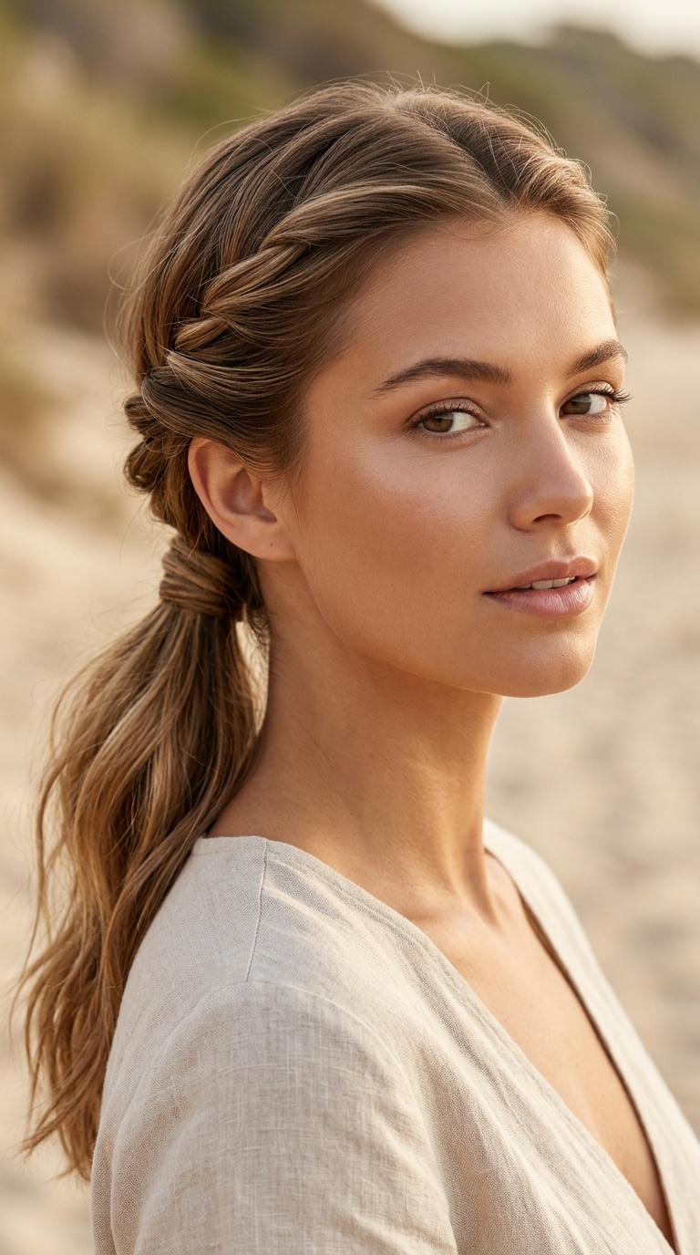 Twisted Low Ponytail