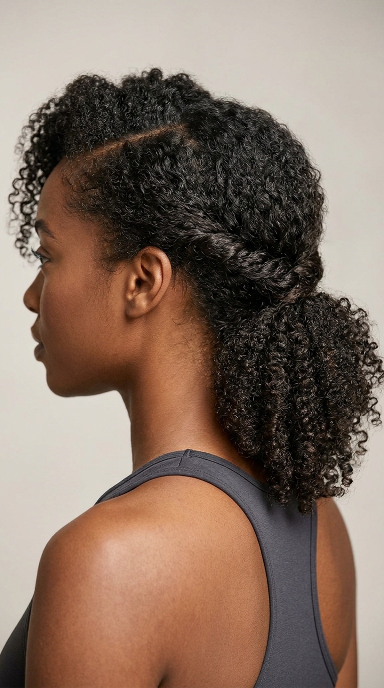 Twisted Low Ponytail