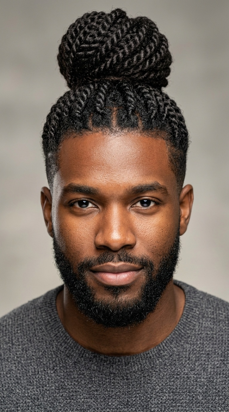 Twisted Man Bun