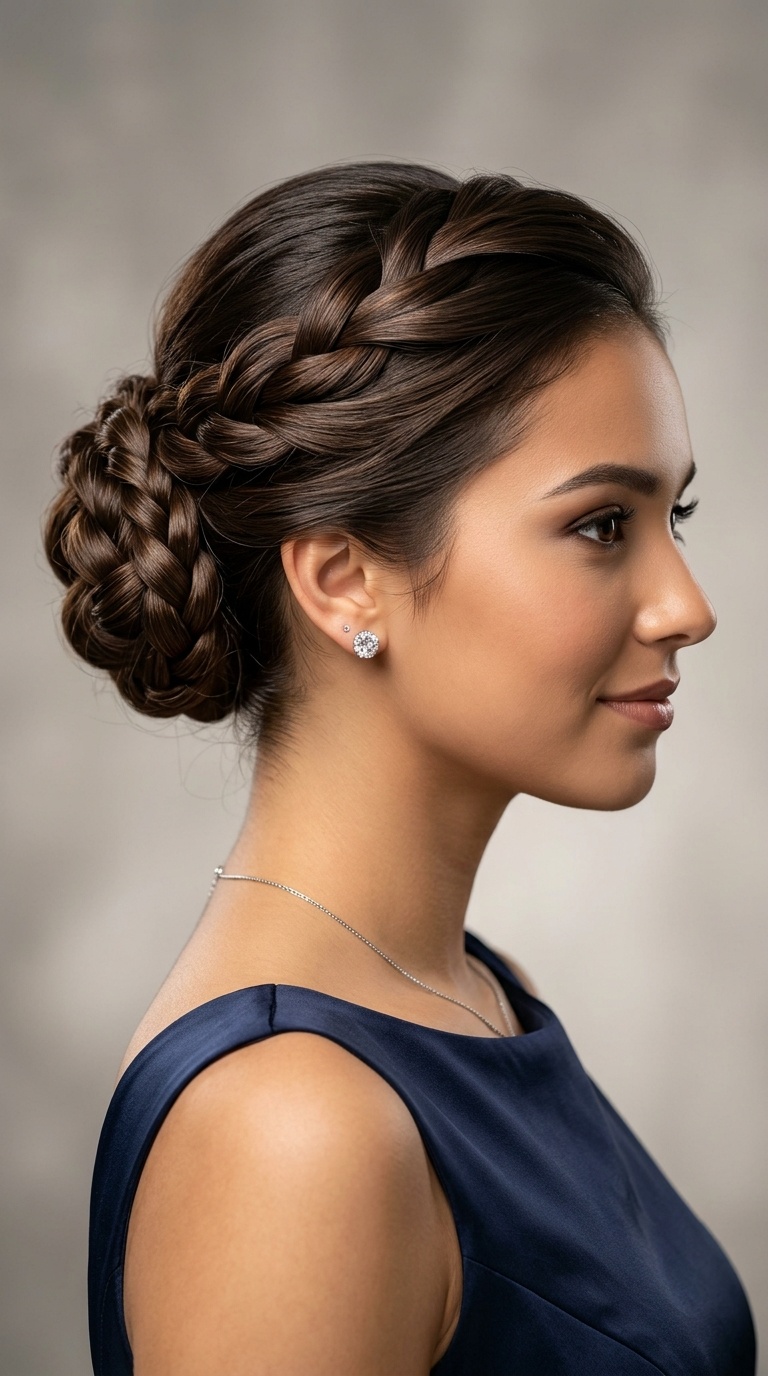 Twisted Rope Braid Bun