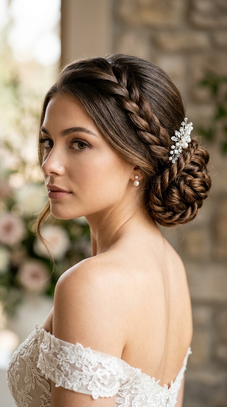 Twisted Rope Braid Chignon