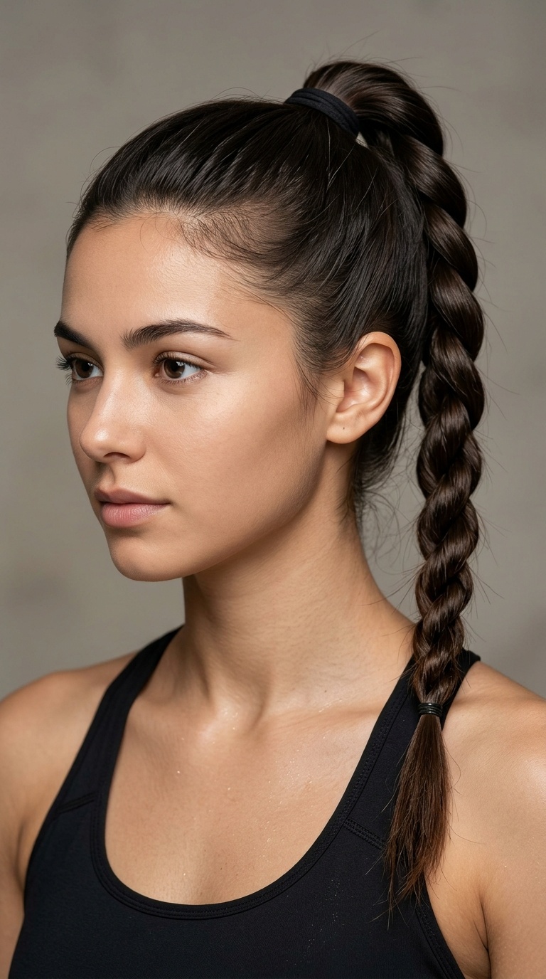 Twisted Rope Braid Ponytail
