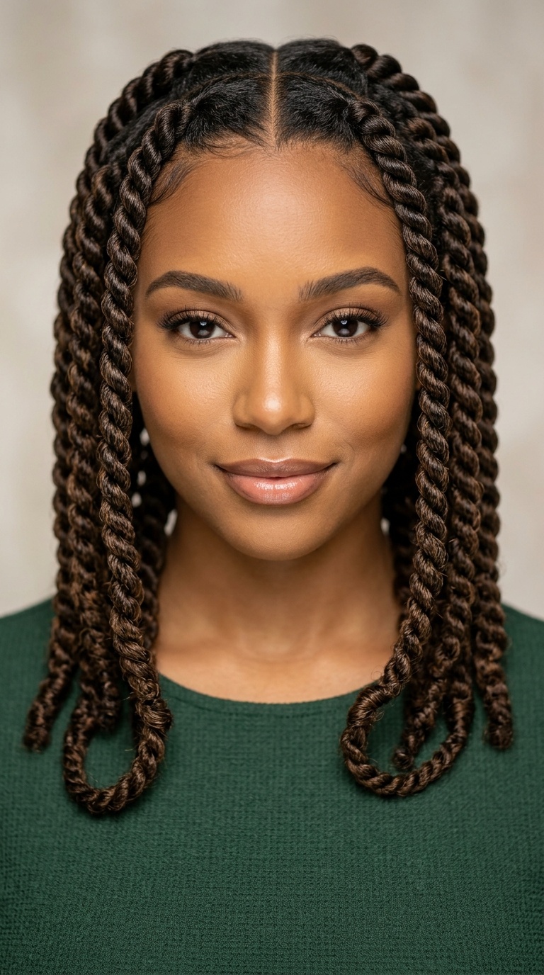 Twisted Rope Braids