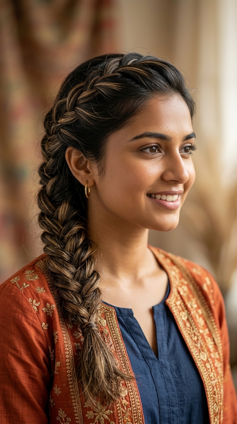 Twisted Side Braids