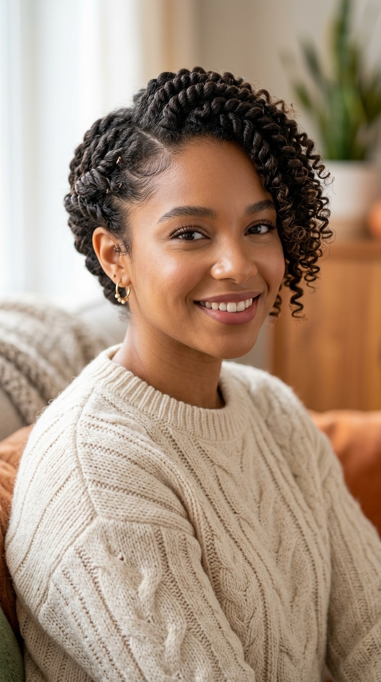 Twisted Side Curls
