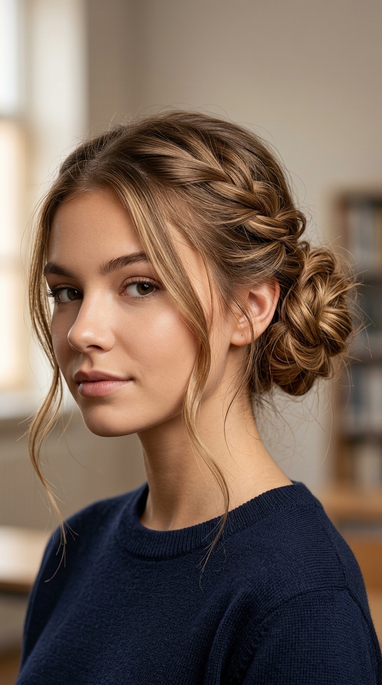 Twisted Side Messy Bun