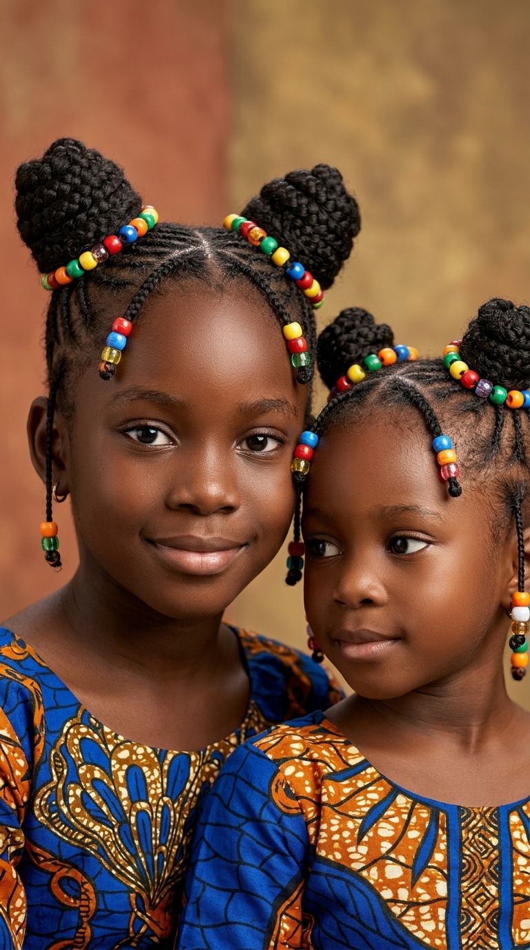 Two Shuku with Colorful Beads