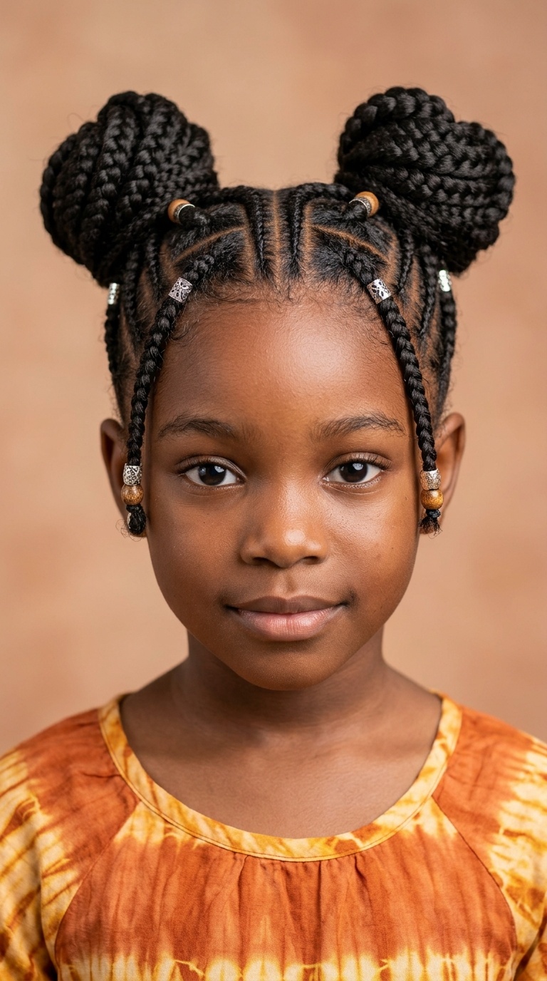 Two Shuku with Stitch Braids