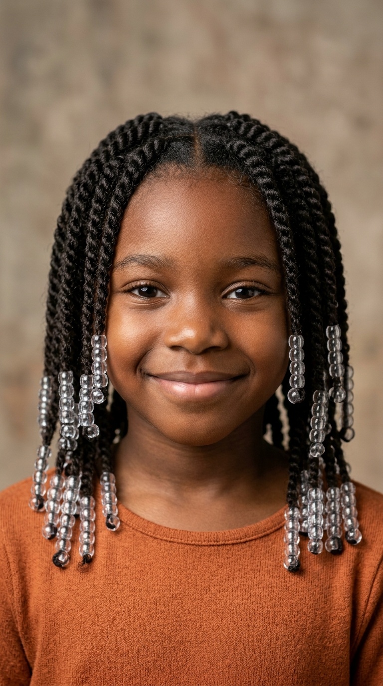 Two-Strand Twists with Clear Beads