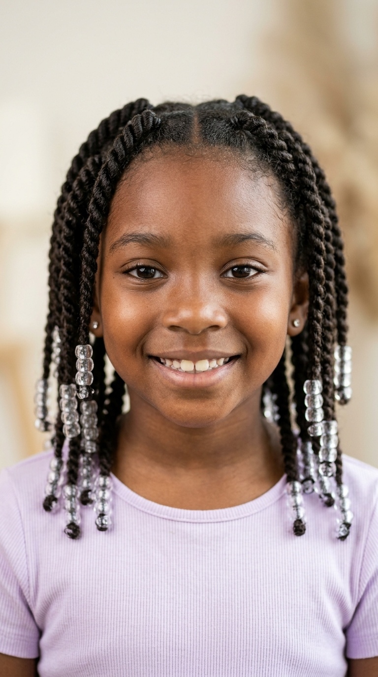 Two-Strand Twists with Clear Beads