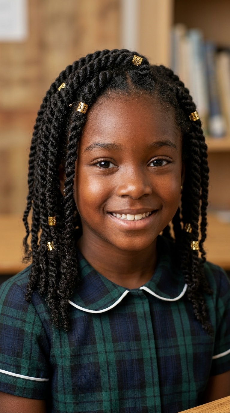Two-Strand Twists with Gold Cuffs