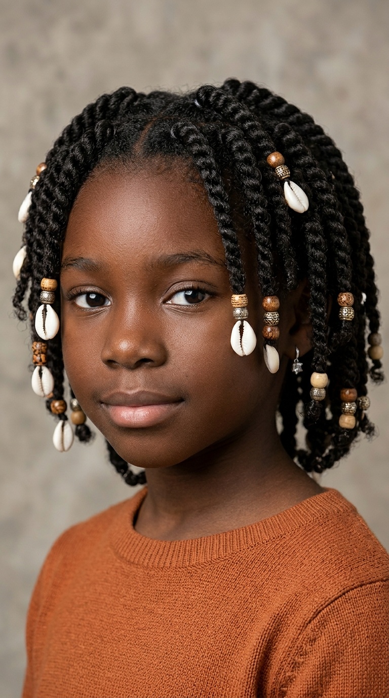 Two-Strand Twists with Shell Ornaments