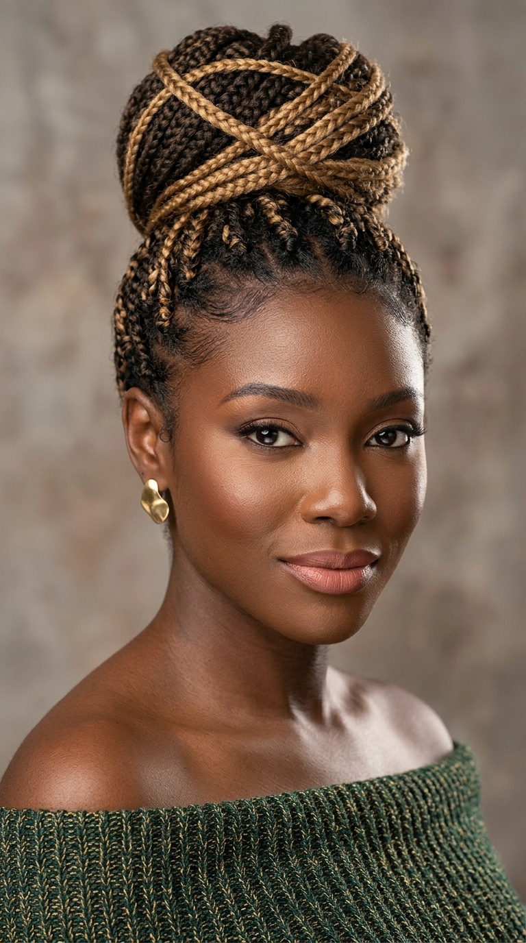 Two-Tone Criss-Cross Updo