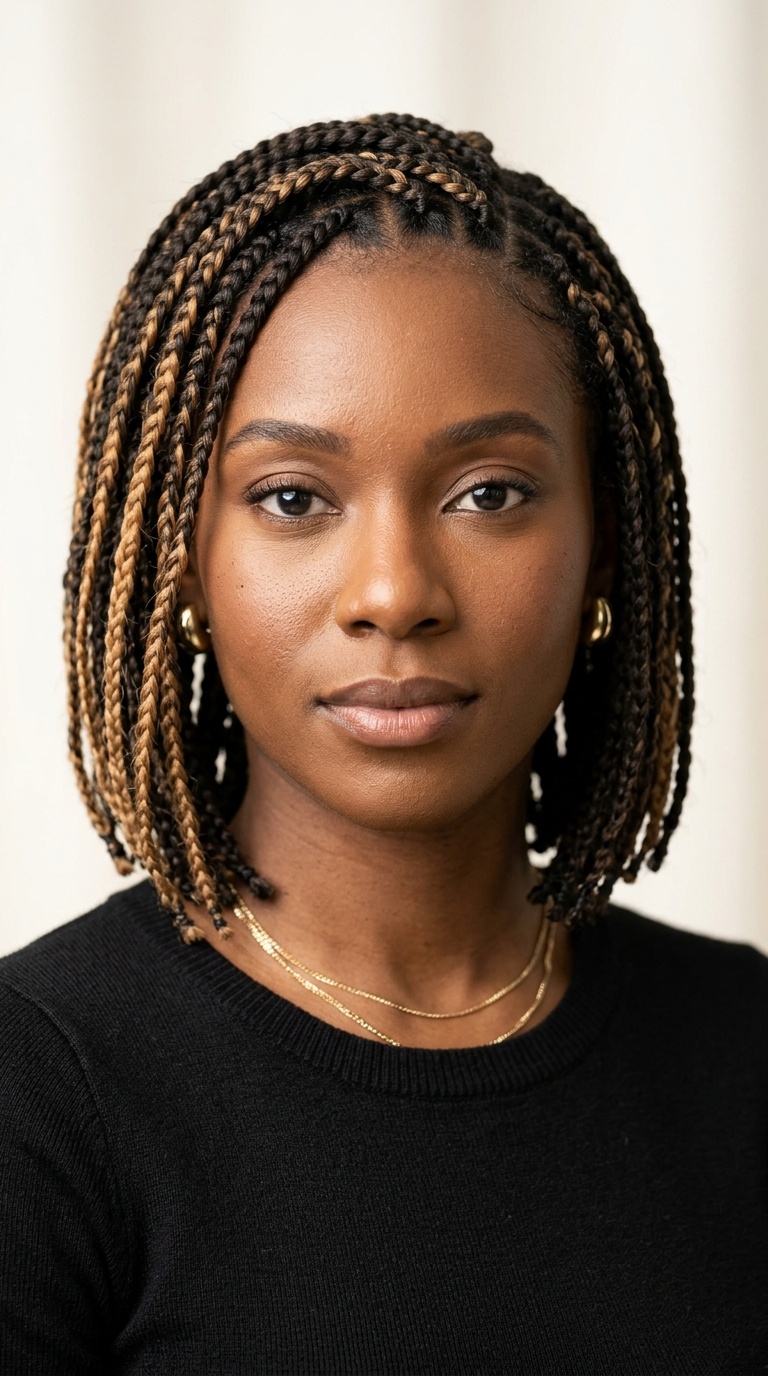 Two-Tone Short Braids