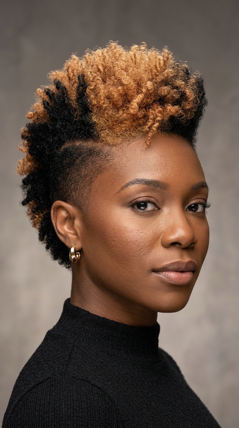 Two-Tone Tapered Mohawk