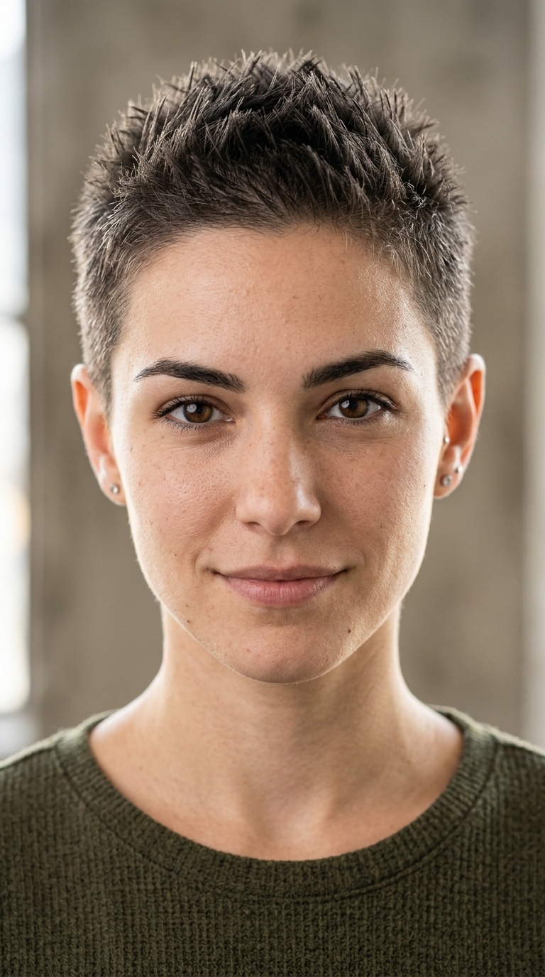 Ultra-Short Buzz Cut Spikes