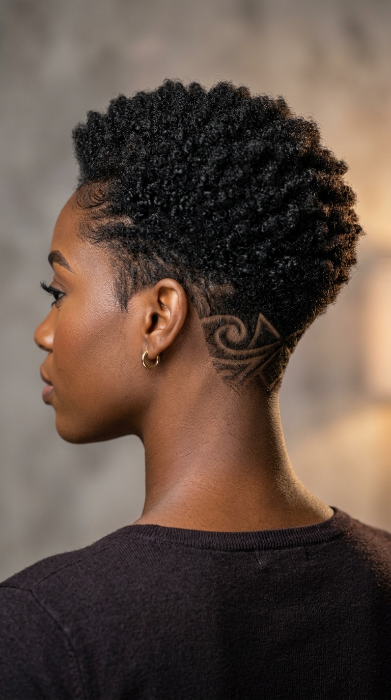 Under-Cut Taper with Artistic Nape Design