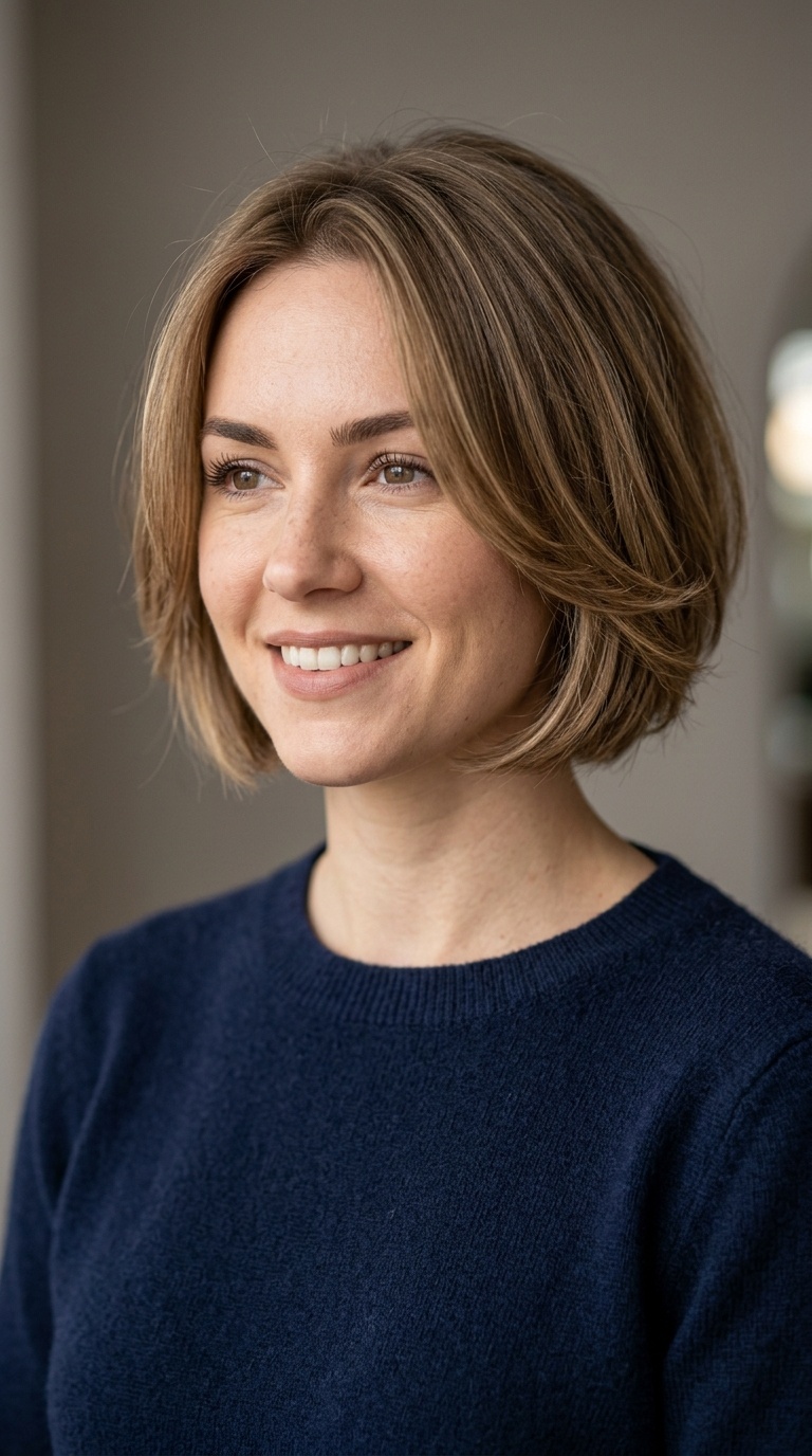 Under-Tucked Layered Bob