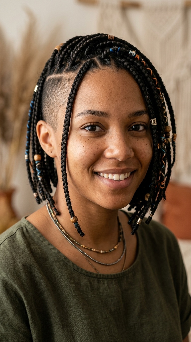 Undercut Boho Braids