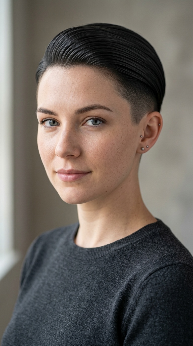 Undercut Pixie with Sleek Top