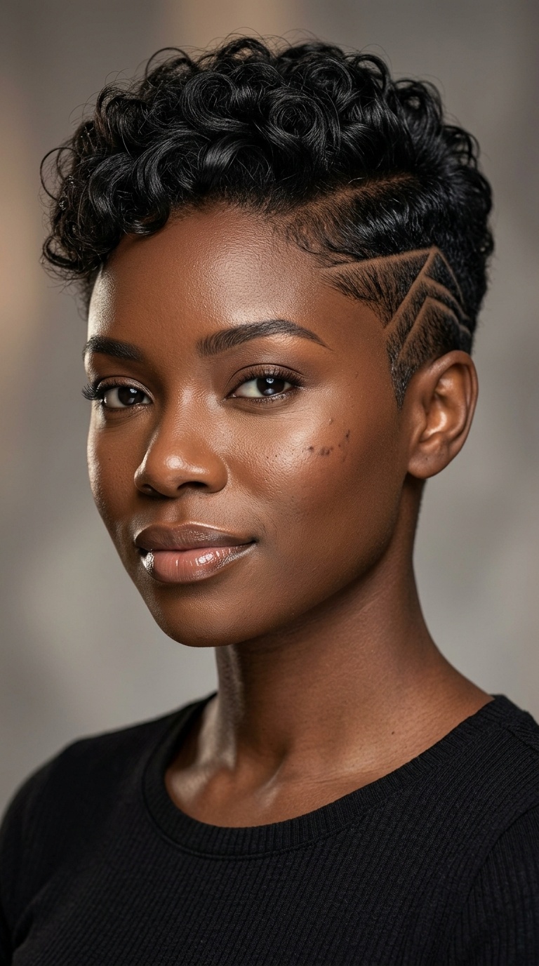 Undercut with Geometric Lines