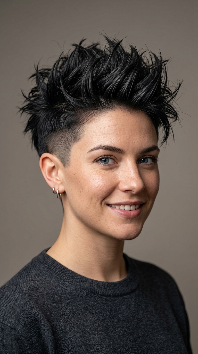 Undercut with Textured Spiky Top